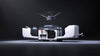 DJI Dock 3 open with drone hovering above it against a dark background