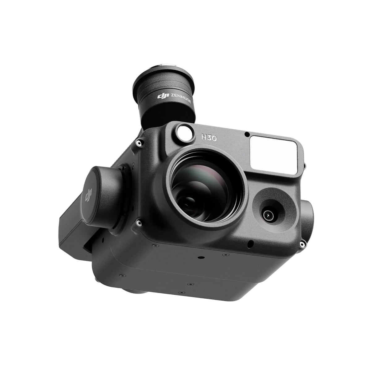 DJI Zenmuse H30 camera sensor payload 45-degree front right view on white background