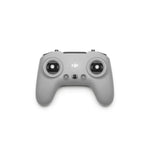 Grey FPV remote control with DJI logo front view on a white background