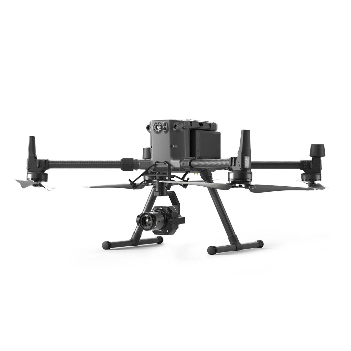 Large enterprise drone with DJI P1 camera sensor payload 45-degree front right view on a white background