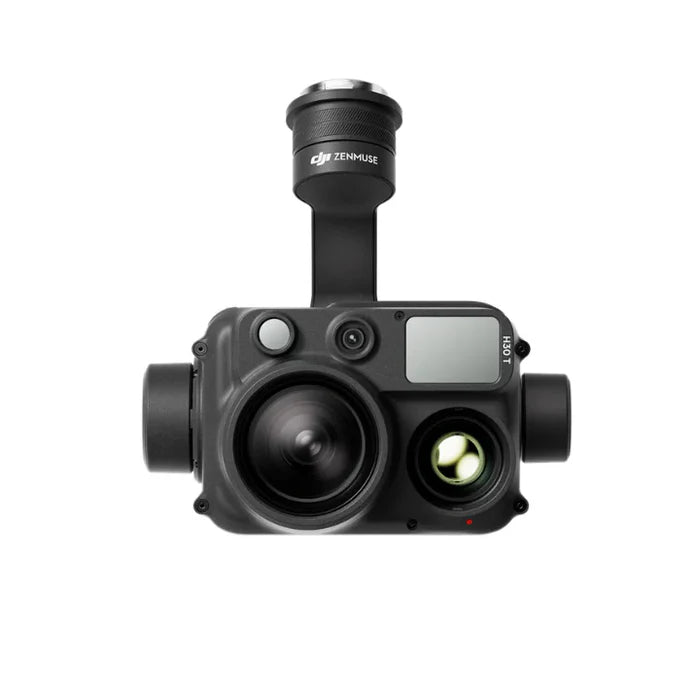DJI H30T camera sensor payload front view on a white background
