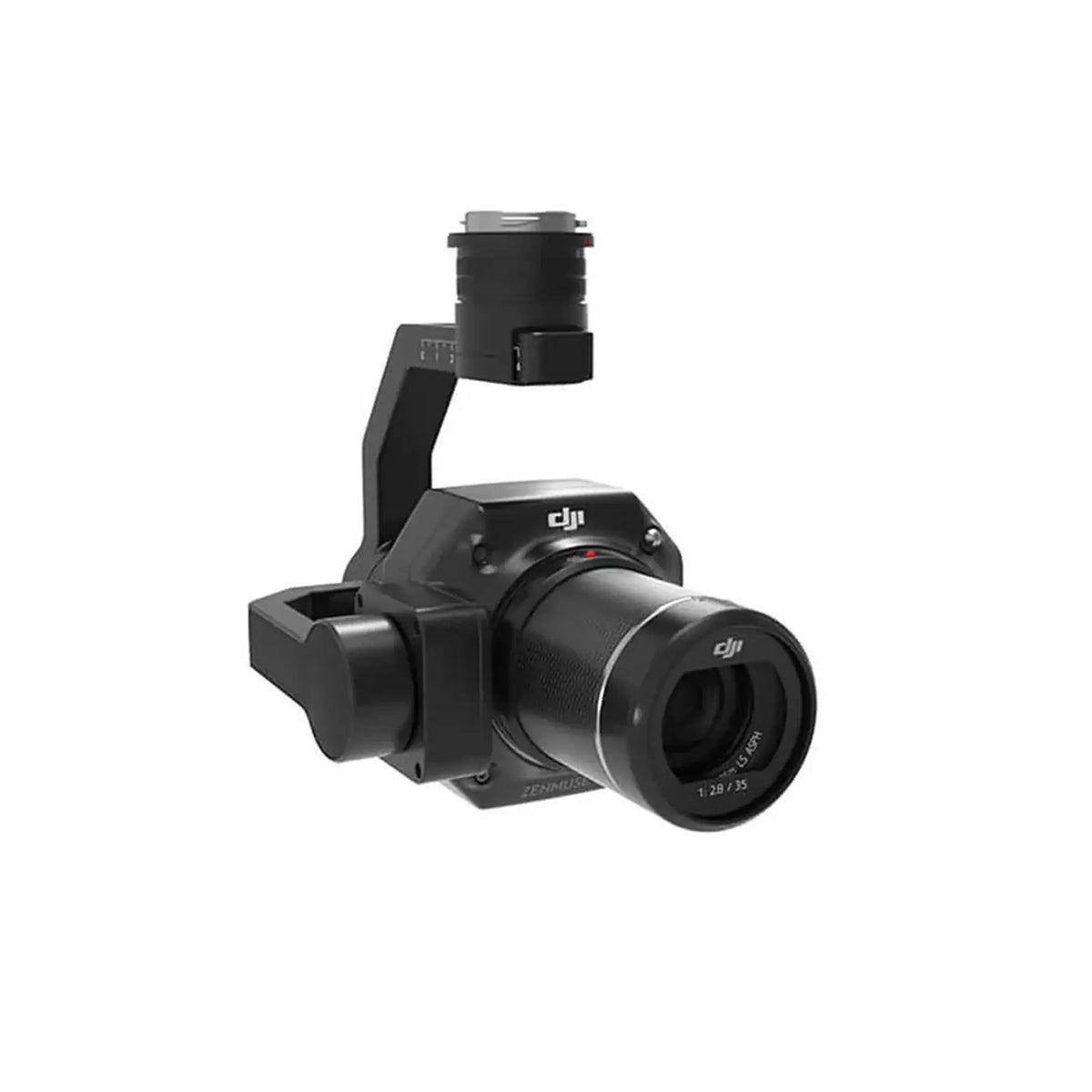 DJI P1 camera sensor payload 45-degree front right view on white background