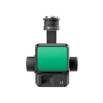 L2 sensor with green screen and DJI Zenmuse branding front angle product shot on a white background