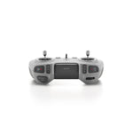 Grey FPV remote control rear view on a white background