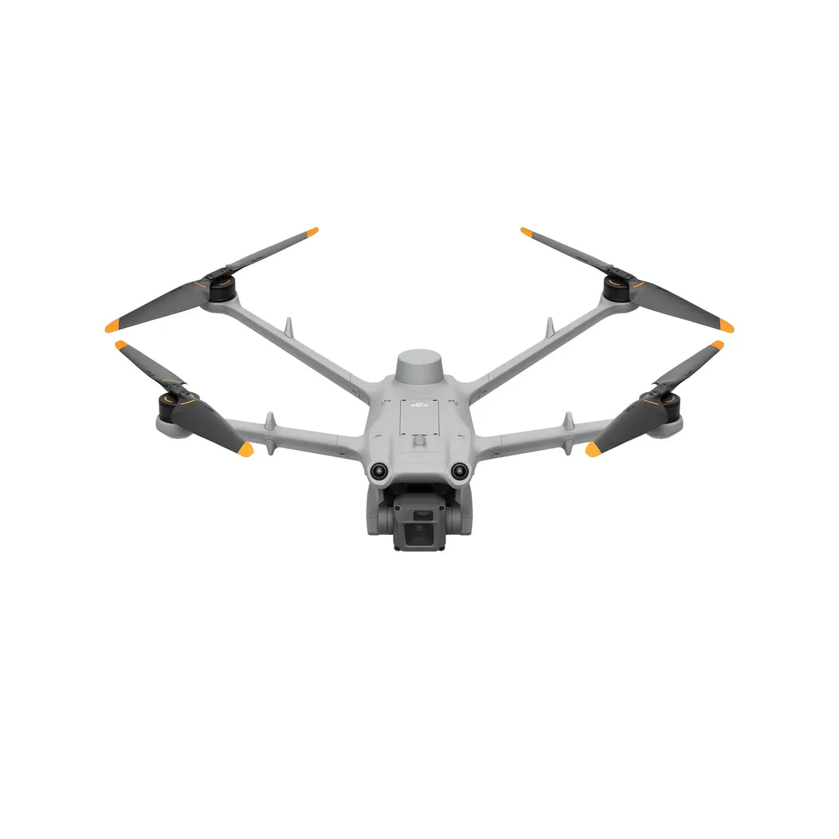 DJI Matrice 3TD drone shown at bottom-down front view on a white background