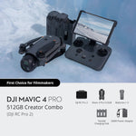 DJI Mavic 4 Pro Creator Combo contents list, including drone and accessories