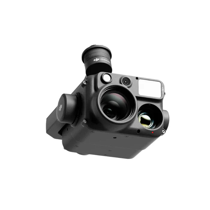 DJI H30T camera sensor payload 45-degree front right view on white background