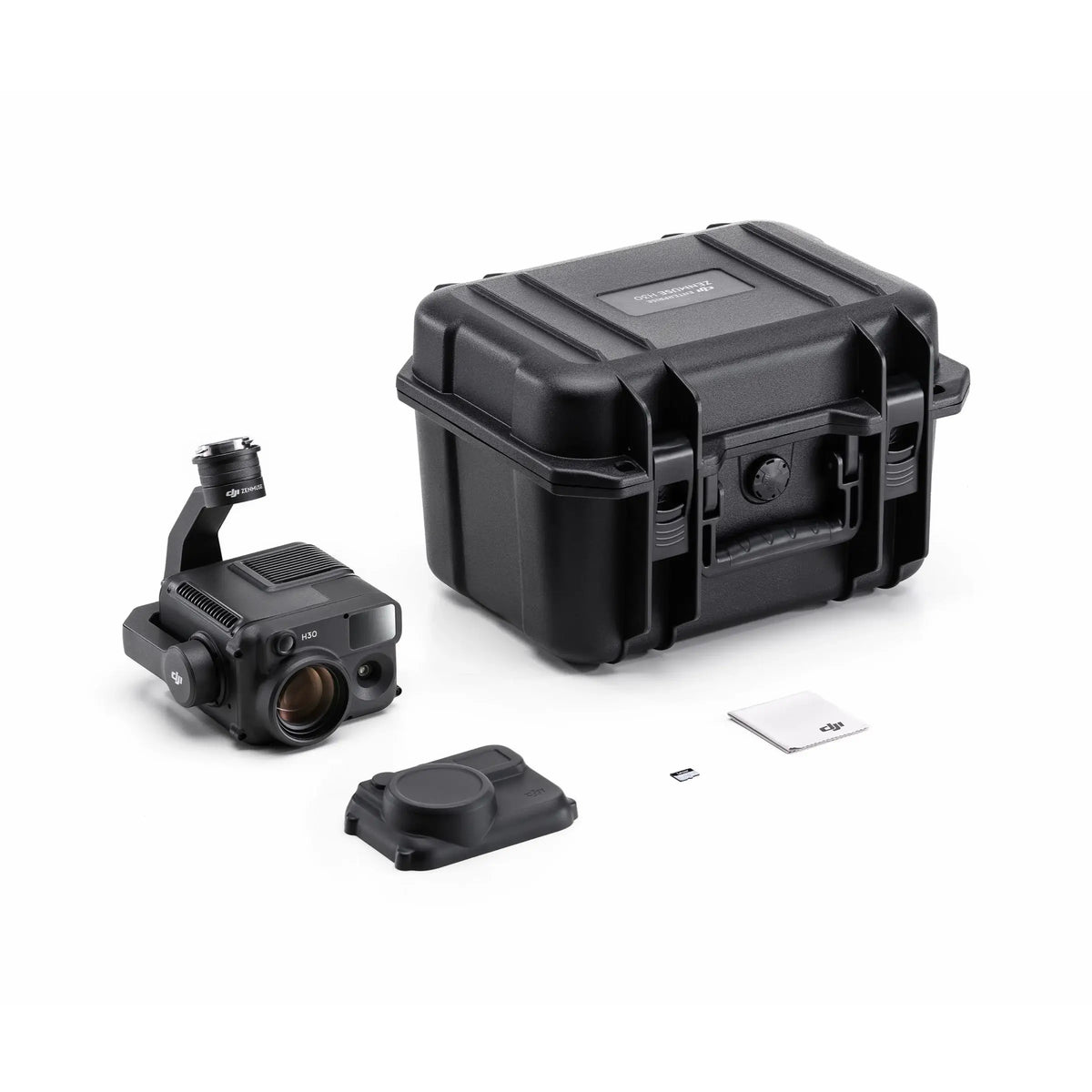 DJI Zenmuse H30 camera sensor payload with bundle accessories on a white background