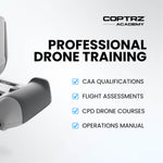 Advertisement for Coptrz Academy professional drone training