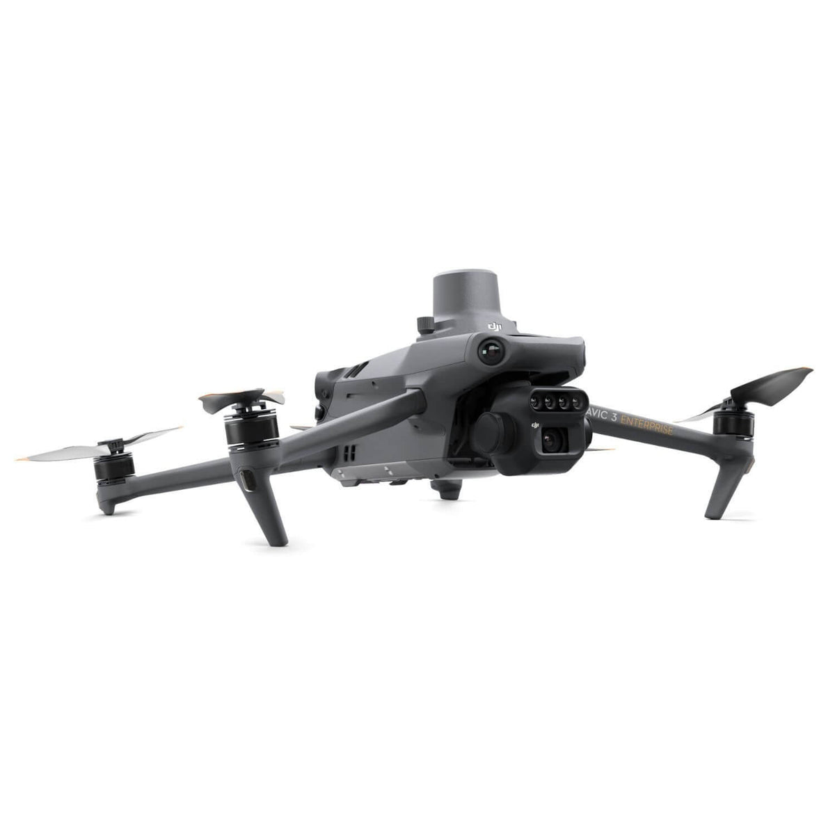 Grey drone on a white background