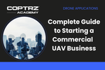 Coptrz Academy banner for online course about learning how to start a commercial UAV business