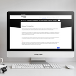 Coptrz Academy online training portal displayed on a computer monitor on a table with keyboard, mouse and drone