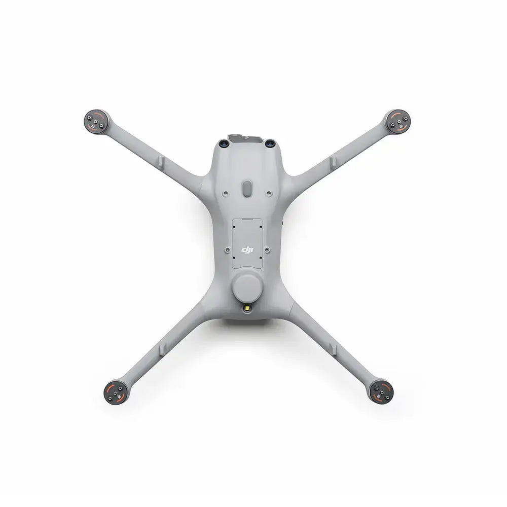 DJI Matrice 4D drone birds-eye view on a white background