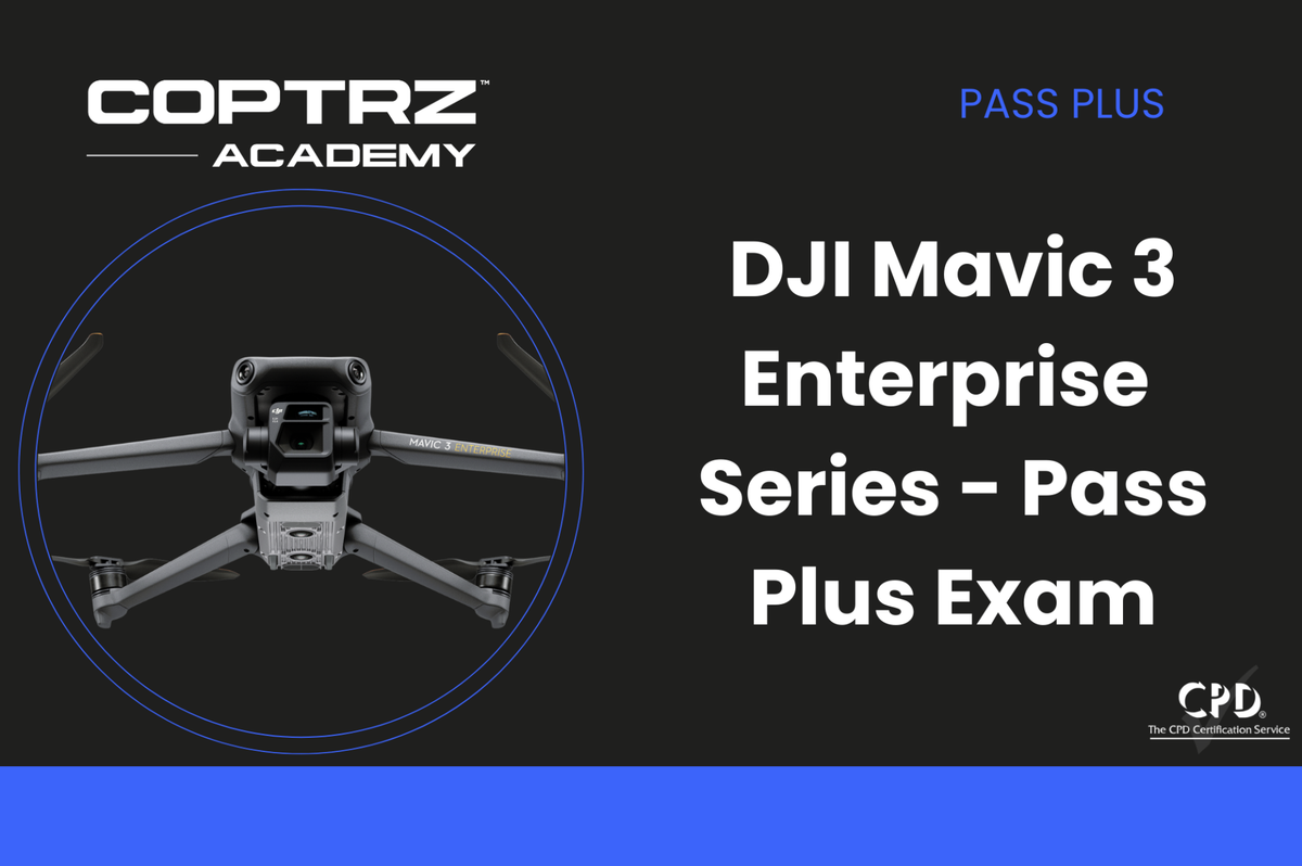 Coptrz Academy banner for DJI Mavic 3 Enterprise Series Pass Plus Exam
