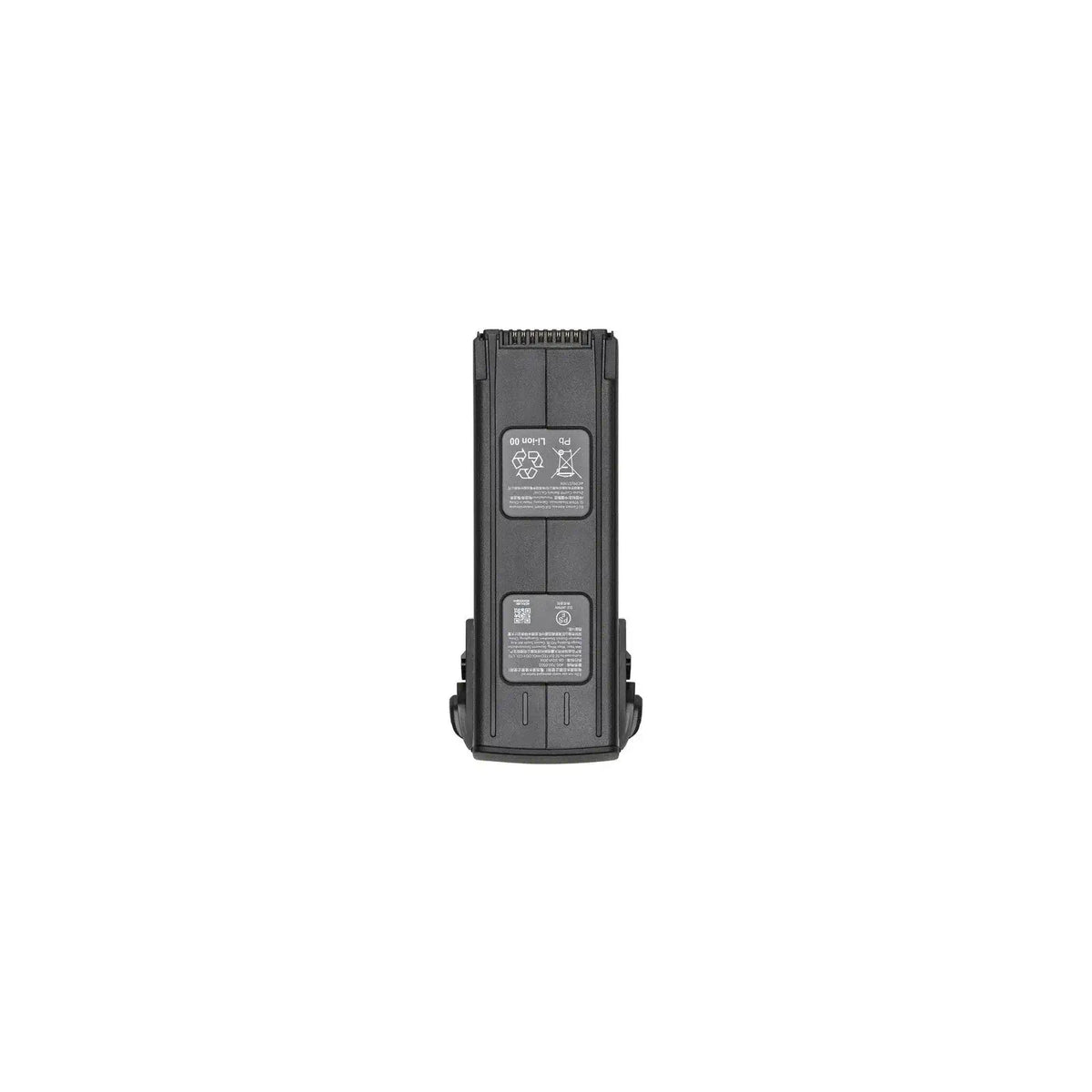 Black DJI Mavic 3 battery shown at label view on a white background