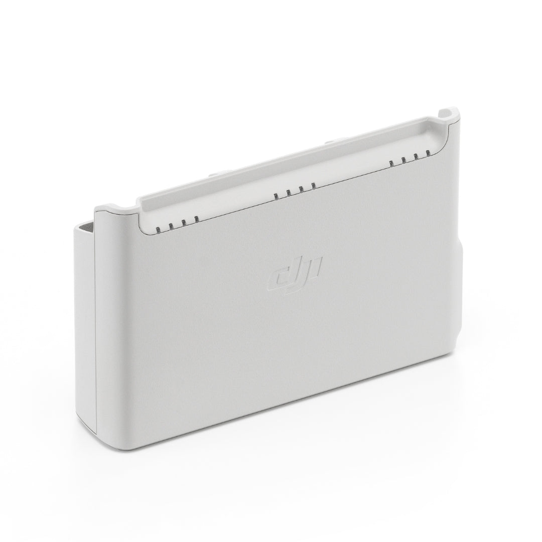 DJI Neo battery charging hub 45-degree rear left view on white background