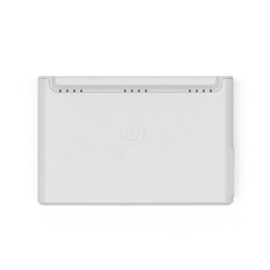 DJI Neo battery charging hub rear view on white background