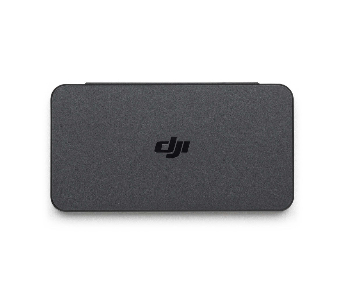 Closed black ND filter case shown at birds-eye view on a white background