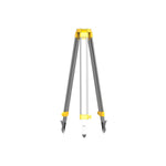 Tripod with yellow accents on a white background