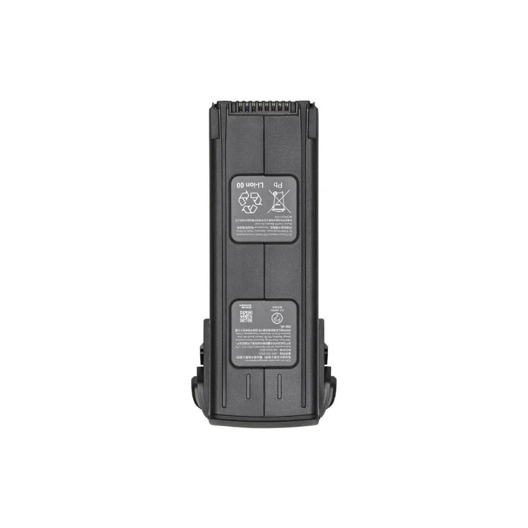 Black battery on a white background