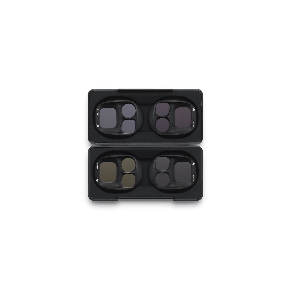 DJI Mavic 4 Pro ND filter set birds-eye view on white background