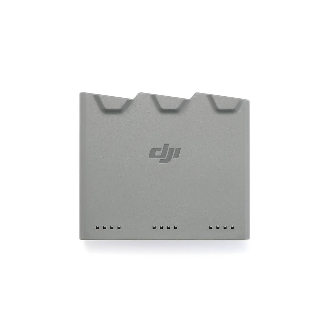 Grey battery with DJI logo on a white background