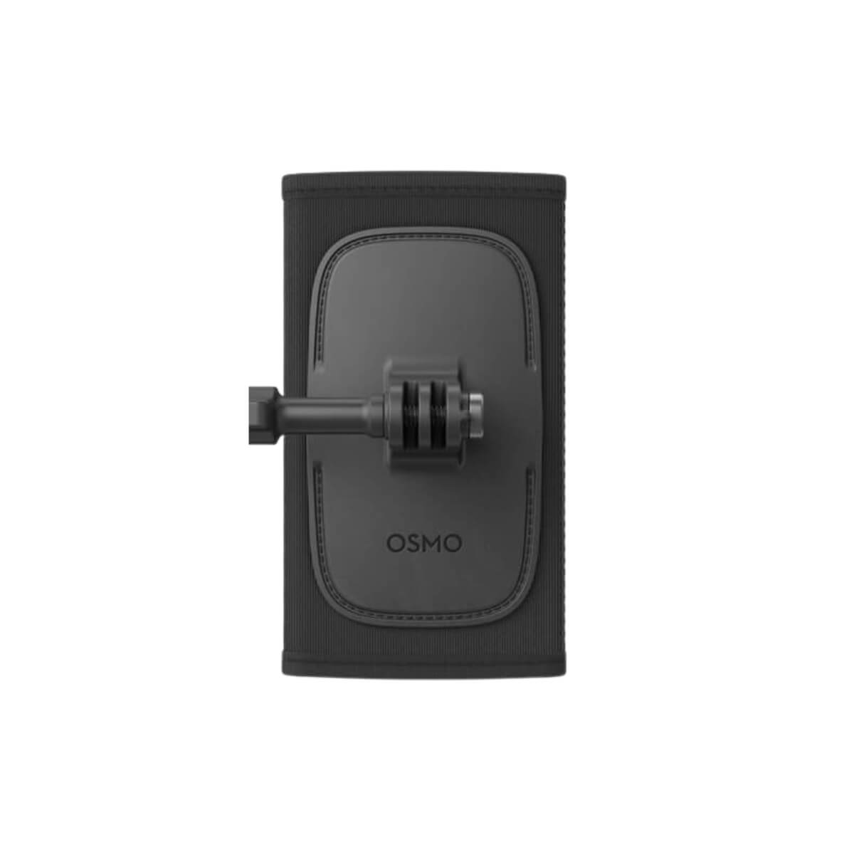 Black phone mount with 'OSMO' branding on a white background