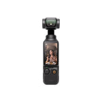 DJI Osmo Pocket handheld camera front view on a white background