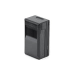 Black battery on a white background