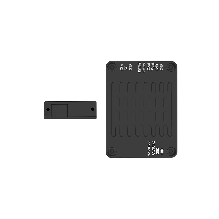 A black SIYI 7 & Power Module device with a rectangular shape and multiple components on the surface