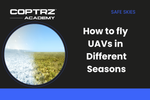 Coptrz Academy banner for online course about learning how to fly UAVs in different seasons