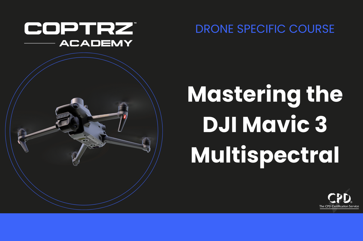 Coptrz Academy banner for online course about learning how to master the DJI Mavic 3 Multispectral