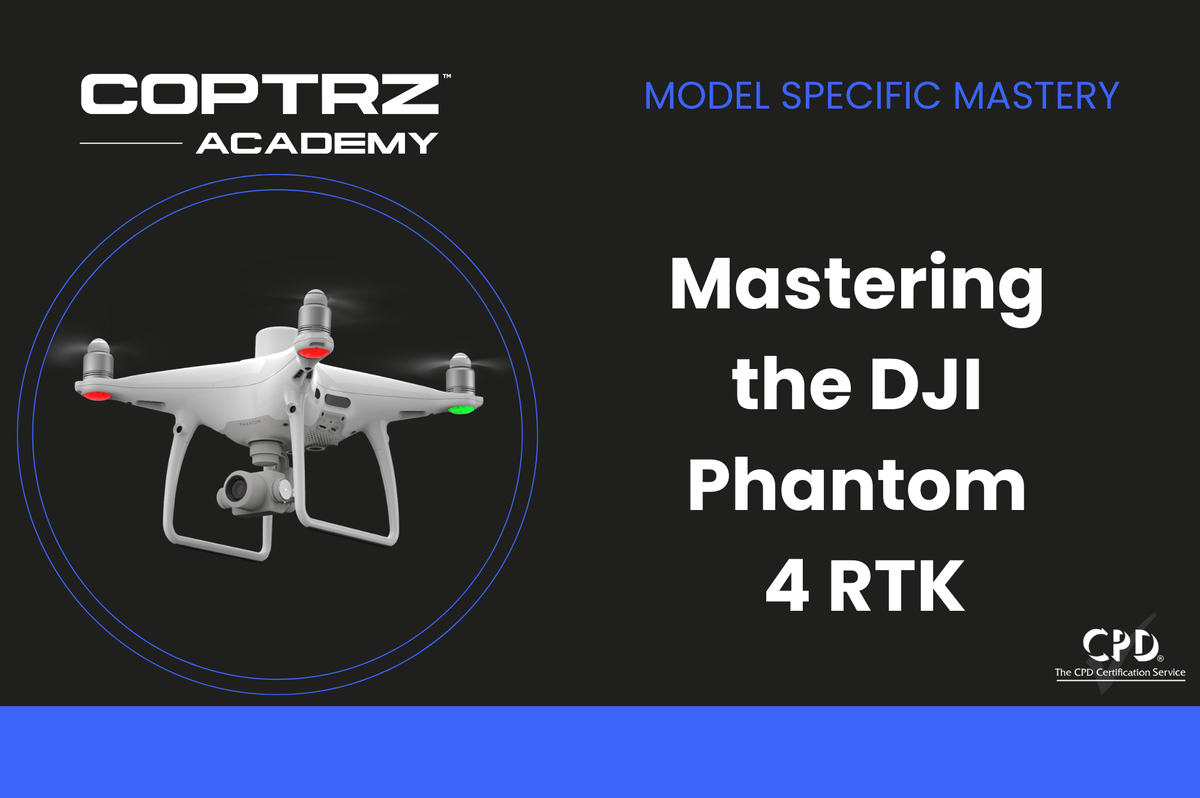 Coptrz Academy banner for online course about learning how to master the DJI Phantom 4 RTK