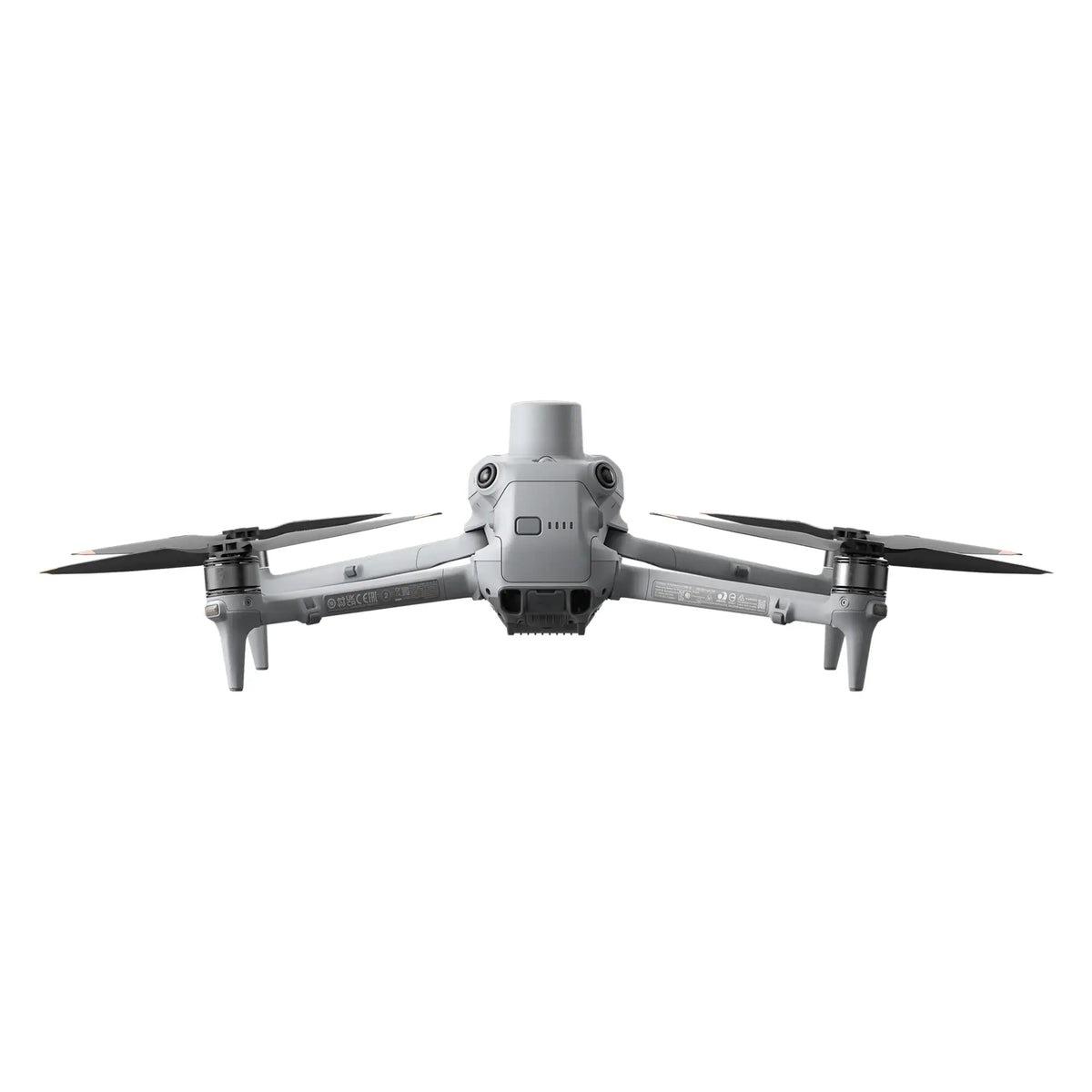 DJI Matrice 4T thermal grey drone unfolded shown at rear view on a white background