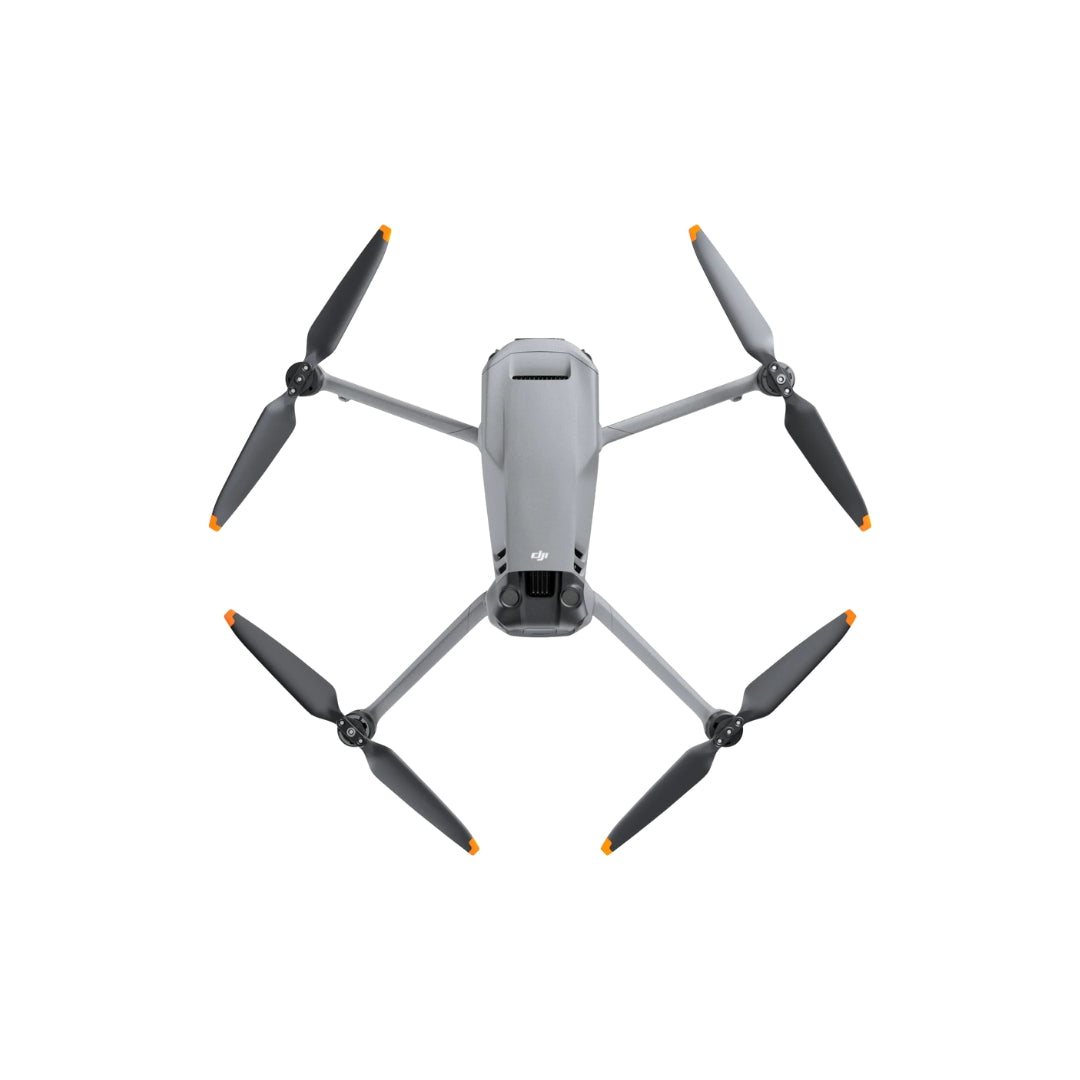 DJI Mavic 3 drone shown at birds-eye view on a white background