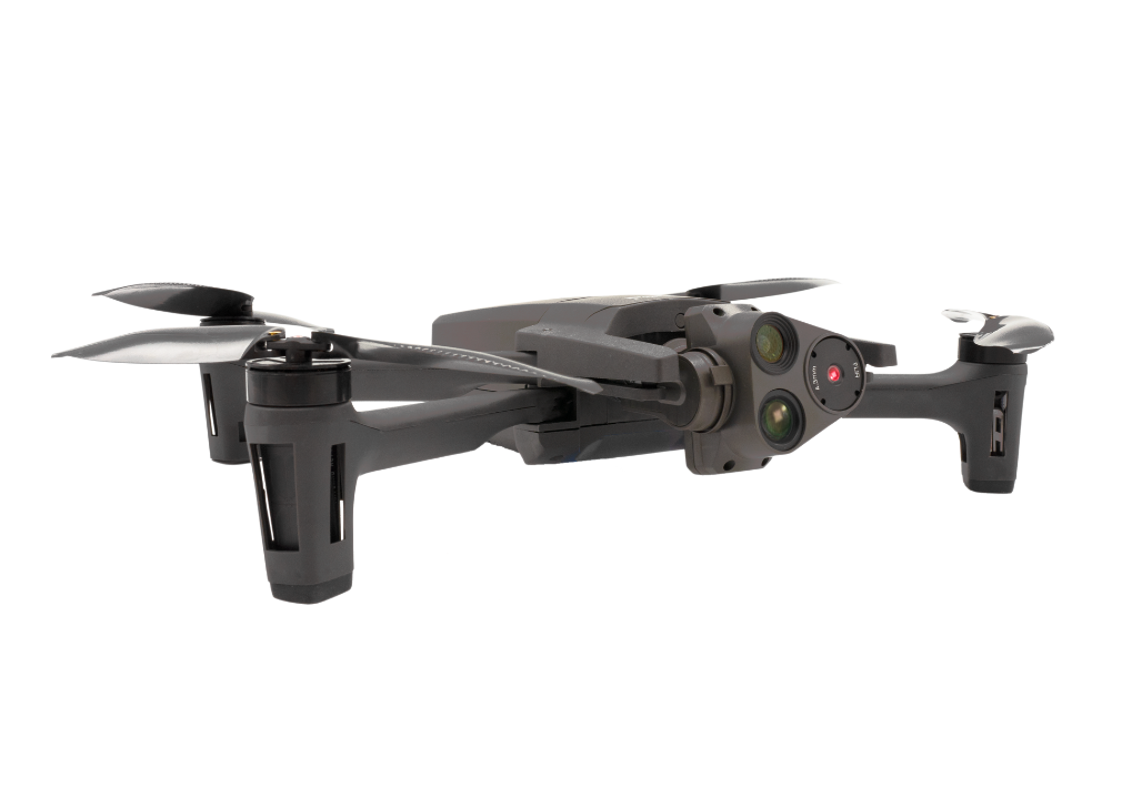 Parrot ANAFI USA drone front 45 degree left product shot