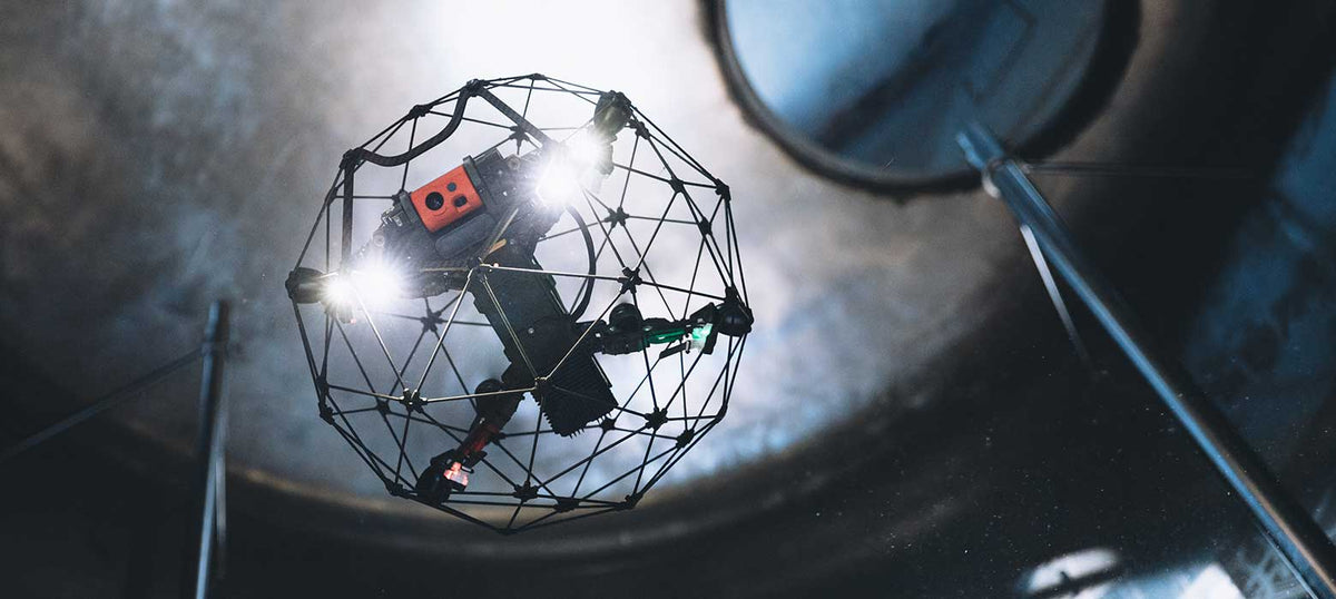 Elios drone in tunnel