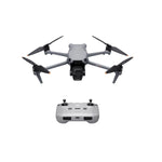 DJI Air 3S drone with RC-N3 controller front angle product shot on white background