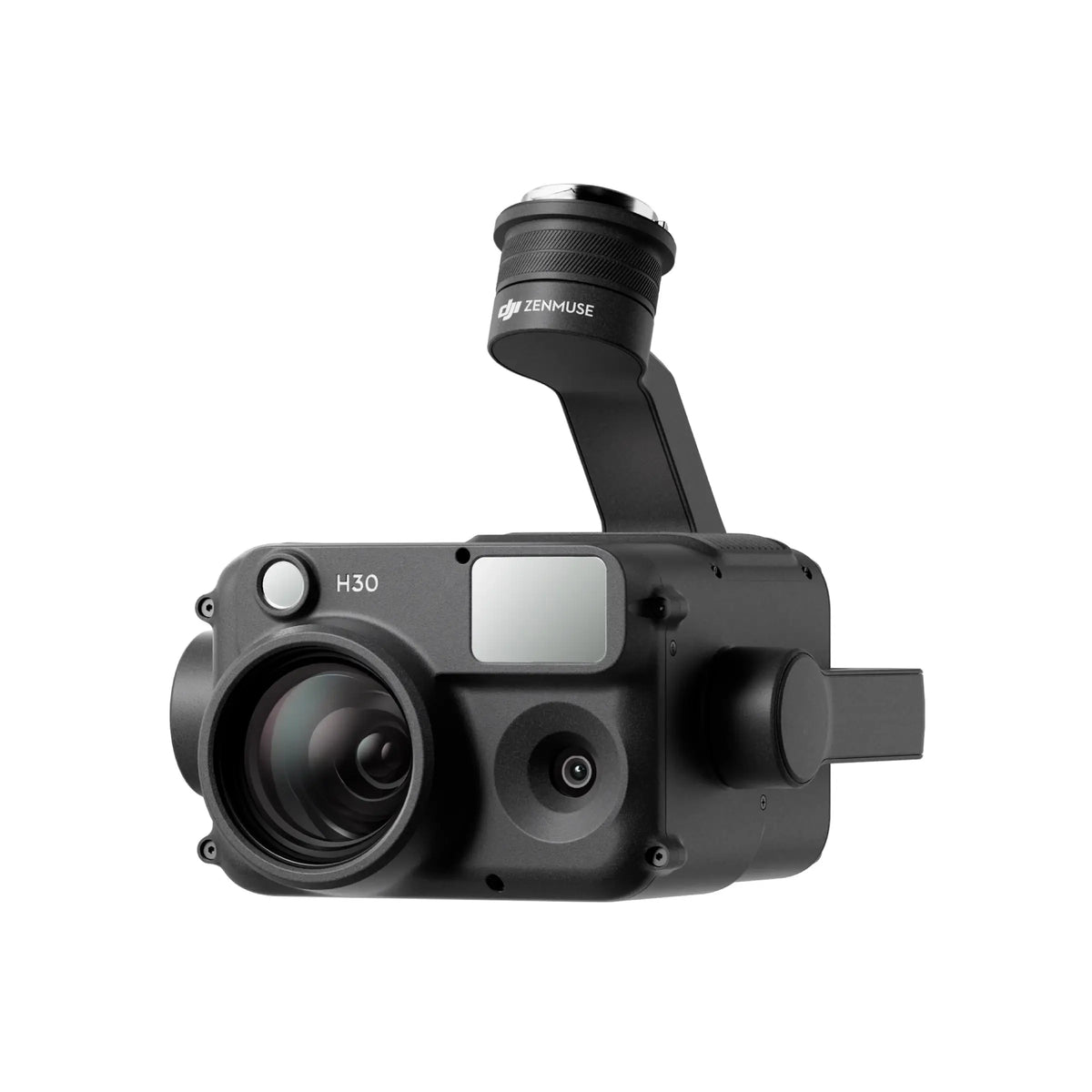 DJI Zenmuse H30 camera sensor payload 45-degree front left view on white background