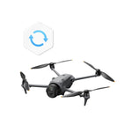 Mavic 4 Pro grey drone with DJI care refresh logo icon against a white background