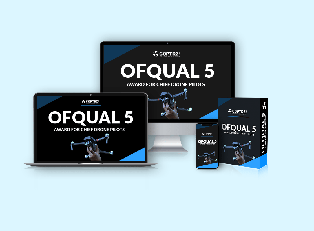 Laptop, phone, monitor and box with OFQUAL 5 branding