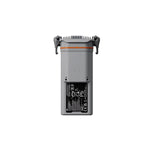A DJI Matrice 3D Series grey battery standing upright shown at front view on a white background