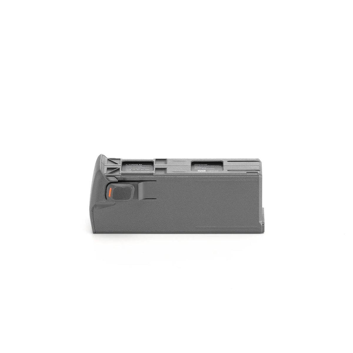 Right-side angle of Avata 2 intelligent flight battery laying flat on a white background