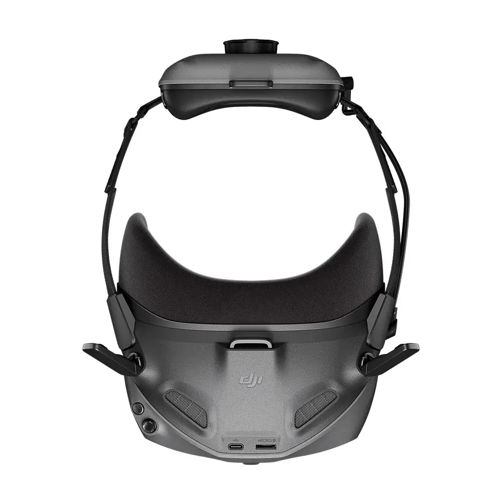 DJI FPV Goggles N3 birds-eye view product shot on white background