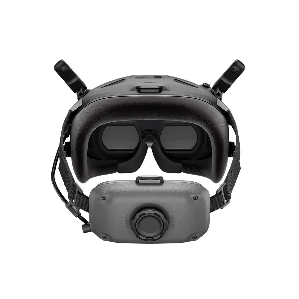 DJI FPV Goggles N3 back angle view product shot on white background