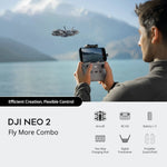 dji neo 2 advert showing what's included