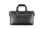 Back angle shot of a black bag with DJI Power 1000 logo text on a white background