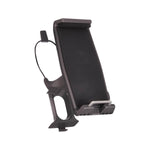Parrot tablet black holder with a white background