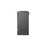 A DJI TB30 grey battery standing upright shown at left view on a white background