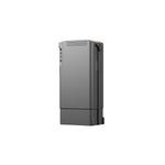 A DJI TB30 grey battery standing upright shown at rear left view on a white background